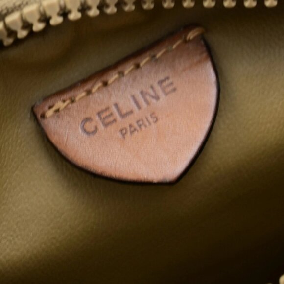 CELINE Logo Macadam Pattern Shoulder Tote Bag PVC Leather Brown GHW 62EE050 - Picture 13 of 14